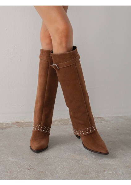 Codin Taba Süet Troklu Hakiki Deri Kadın Çizme fırsatları