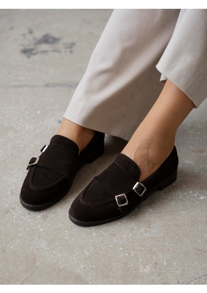 Vely Kahve Süet Hakiki Deri Kadın Makosen modelleri