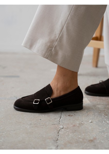 Vely Kahve Süet Hakiki Deri Kadın Makosen fırsatları