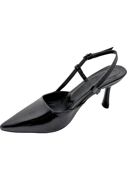 Zenna | Kadın Arkası Açık Stiletto - Çiğdem Kundura - Zenna - Siyah - 38 fırsatları