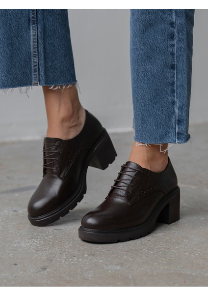 Svor Kahve Hakiki Deri Kadın Makosen fırsatları