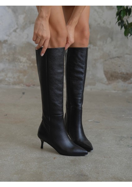 Zanka Siyah Hakiki Deri Çizme indirimleri