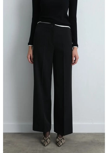 Palazzo Kumaş Pantolon - Siyah fiyatları