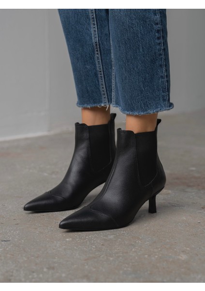 Kloyd Siyah Hakiki Deri Kadın Bot modelleri