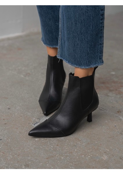 Kloyd Siyah Hakiki Deri Kadın Bot fırsatları