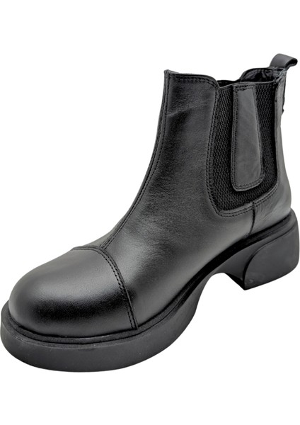Arya - 813 | Ortopedik Hakiki Deri Chelsea Bot - Siyah - 38 fırsatları