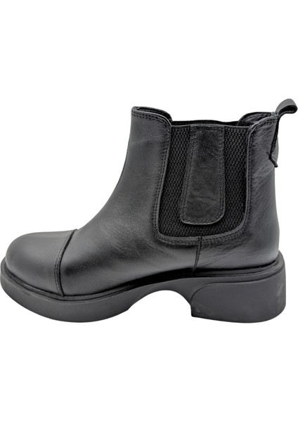 Arya - 813 | Ortopedik Hakiki Deri Chelsea Bot - Siyah - 38 indirimleri