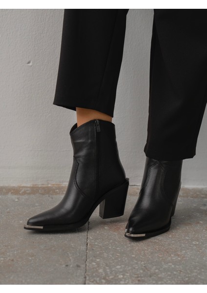 April Siyah Hakiki Deri Kadın Bot indirimleri