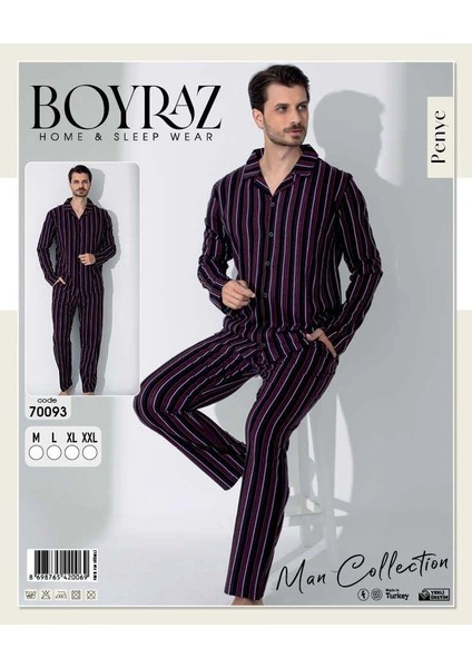 Boyraz 70093 Erkek Uzun Kol Penye Pijama Takımı