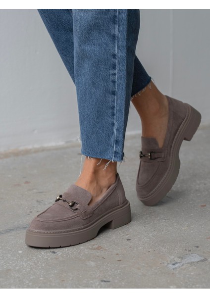 Ruel Vizon Süet Hakiki Deri Kadın Makosen modelleri