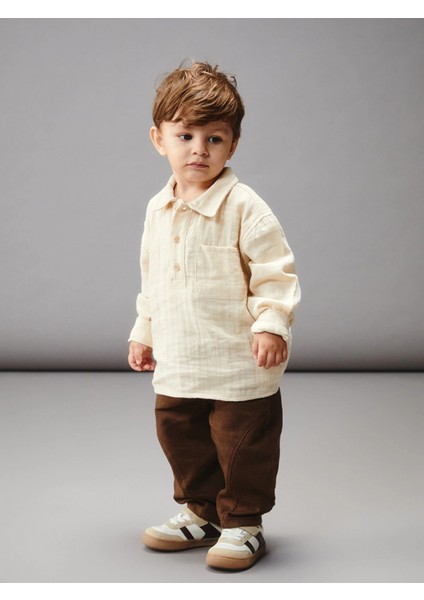 Lcw Baby Bej Erkek Bebek Gömlek ve Pantolon 2'li Takım fiyatları