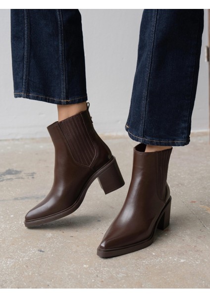 Fidra Kahve Hakiki Deri Kadın Bot fırsatları