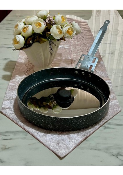 Granit Balık Tavası 32 cm Kapaklı