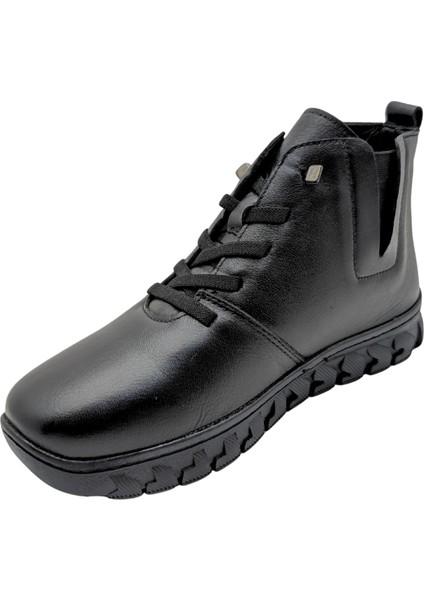 - 9830 | Kadın Ortopedik Deri Bot - Siyah - 41 fırsatları