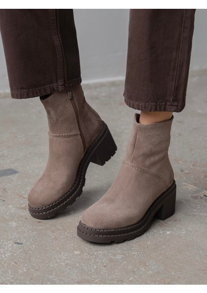 Muno Vizon Süet Hakiki Süet Kadın Bot