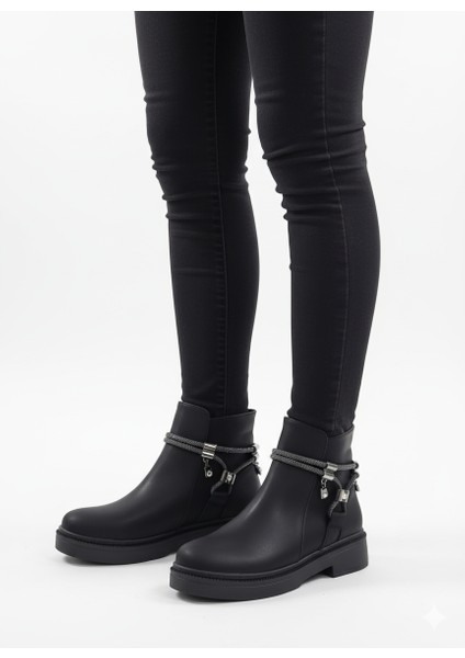 Kadın Taşlı Kaydırmaz Taban Düz Bilek Bot fiyatları