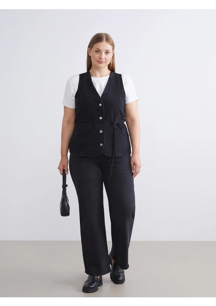 Lcwaıkıkı Classic Siyah Wideleg Kadın Jean Pantolon fiyatları