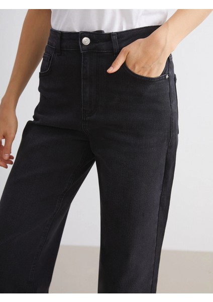 Lcwaıkıkı Classic Siyah Wideleg Kadın Jean Pantolon fırsatları