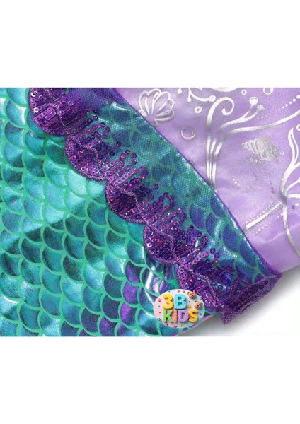 Deniz Kızı Kostüm Deniz Kızı Topuklu Ayakkabı Seti (Ayakkabı Numarasını Mesaj Atınız 26-30 Arasıdır) fırsatları