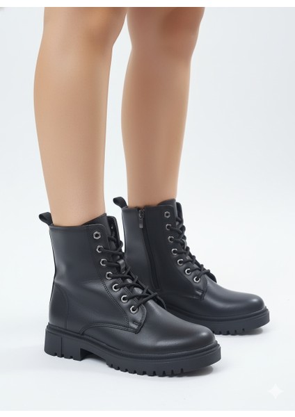 Kadın Bağcıklı Fermuarlı Termo Taban Düz Postal fiyatları