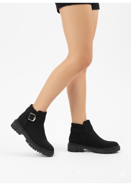 Kadın Fermuarlıtokalı Kısa Bot