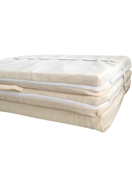 Katlanır Yatak Yer Yatağı Sünger Yatak Taşınabilen Tek Kişilik 80X180 Krem-6 cm modelleri