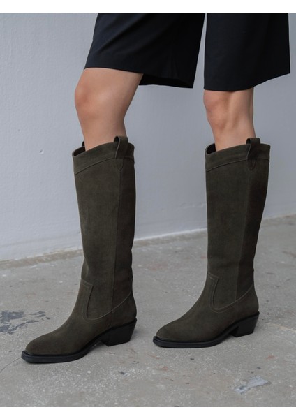 Fonseca Haki Süet Hakiki Deri Çizme