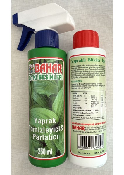 Bitki Besinleri Yapraklı Bitkiler Için 2'li Avantaj Paketi fiyatları