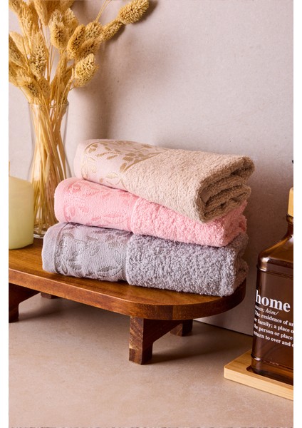 Premium 3'lü 30X50 cm El, Yüz ve Mutfak Havlu Seti