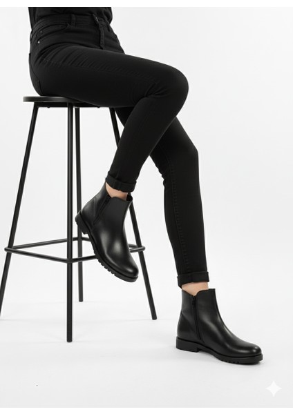 Kadın Çift Fermuarlı Kısa Kalın Topuk Bot modelleri