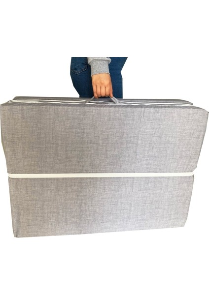 Katlanır Yer Yatağı Sünger Yatak Gri Kırçıllı 80X180 Cm-6 cm Tek Kişilik fiyatları