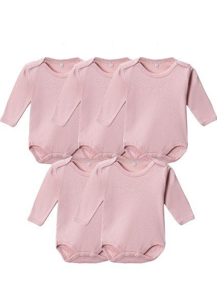 %100 Pamuklu Penye Likralı Kumaş Çıtçıtlı Uzun Kol Bebek Badi Zıbın Renkli fiyatları