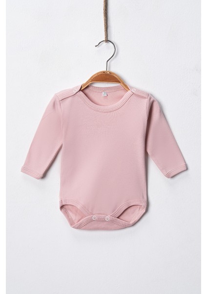 %100 Pamuklu Penye Likralı Kumaş Çıtçıtlı Uzun Kol Bebek Badi Zıbın Renkli modelleri