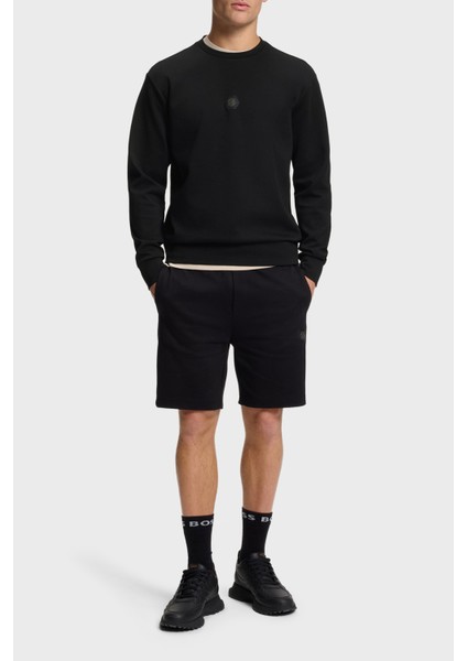 Pamuklu Relaxed Fit Bisiklet Yaka Logolu Sweat Erkek Sweat 50543859 001 fiyatları