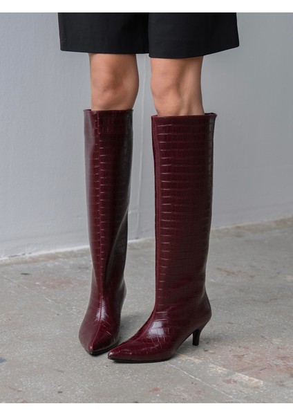 Agent Bordo Kroko Çizme