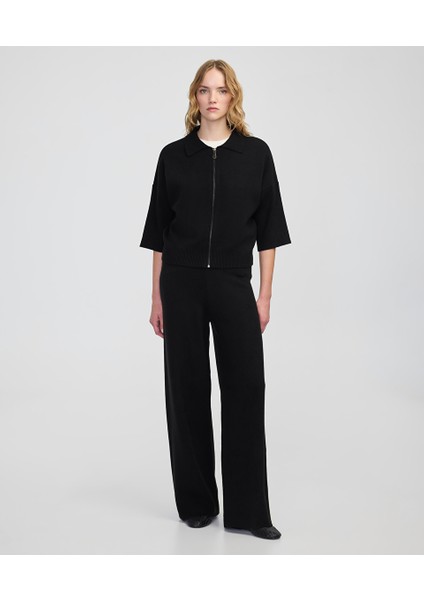 Wide Leg Fit Triko Pantolon IW6250003219001