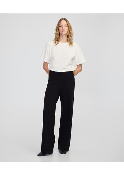 Wide Leg Fit Triko Pantolon IW6250003219001 fiyatları