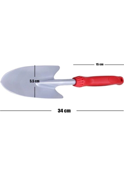 Maxgarden Bahçe Küreği Mini El Küreği Fide Çiçek Toprak Kürek 34 cm 13.5'' Mft. fırsatları