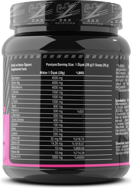 Pre Workout Orange 300GR fiyatları