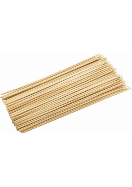 Ahşap Çöp Şiş Çubuğu 3 MMX300 mm (100 Adet)