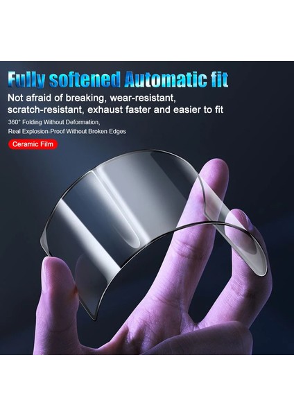 Samsung Galaxy A54 Uyumlu Tam Kaplayan Darbeye Dayanıklı Kırılmaz Cam Seramik Ekran Koruyucu fırsatları