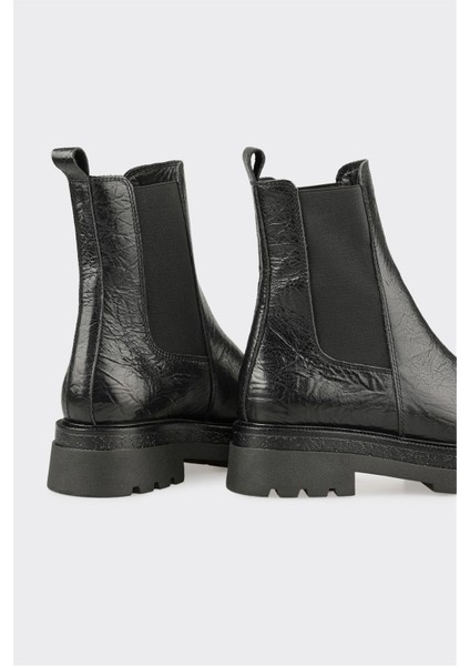 Siyah Deri Kadın Günlük Bot fırsatları