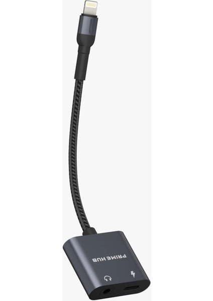 2 In 1 Lightning Hub Çoklayıcı Kablo Şarj ve Kulaklık Girişli Lightning Aux Dönüştürücü Çevirici