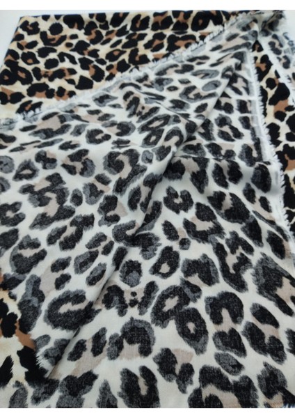 Leopar Baskılı Pamuk‑viskoz Kumaş – Hafif, Dökümlü ve Yumuşak | 150 cm Genişlik – ELNV58 modelleri