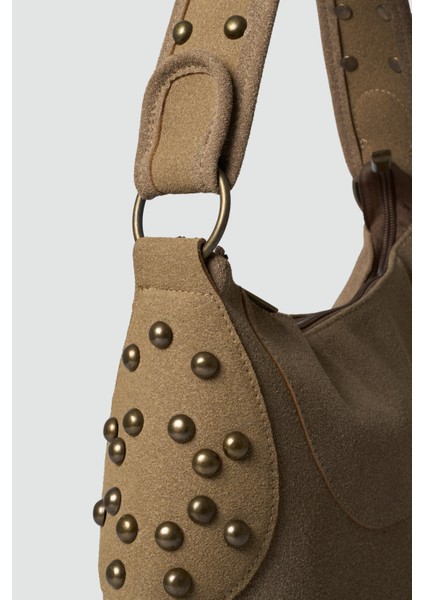 Arlo Troklu Omuz Çantası Vizon modelleri