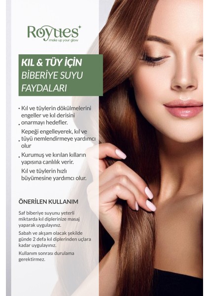 Biberiye Suyu 2 Li Set - Dökülme Karşıtı ve Saç Uzatma Etkili Saç Toniği 150ML + 150ML indirimleri