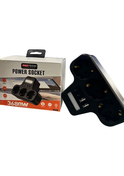 3 Priz 2 USB 2 Type-C Girişli Çocuk Koruma ve Akım Korumalı Ledli Duvar Tipi Priz fiyatları