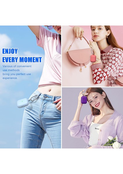 Pro 3.Nesil Uyumlu Açık Mavi Premium Silikon Kılıf, Kulaklık İpi, 3'ü 1 Arada Temizleme Kalemi Seti