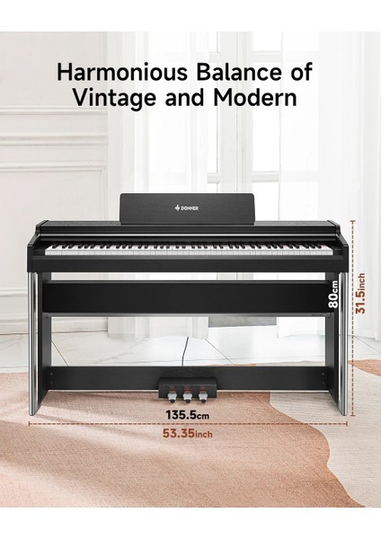 DDP-200 Pro Dijital Piyano (Siyah)