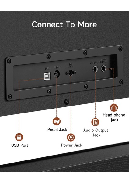 DDP-200 Pro Dijital Piyano (Siyah)